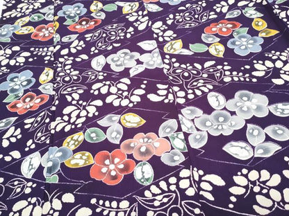 平和屋着物●訪問着　草花文　正絹　逸品　CABH3680th