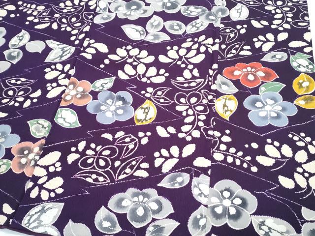 平和屋着物●訪問着　草花文　正絹　逸品　CABH3680th