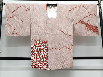 平和屋着物●道行コート　総絞り　遠山文　正絹　逸品　未使用　CABH3682th