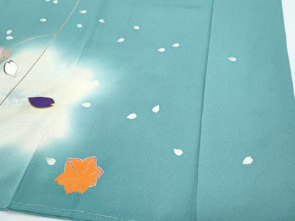 平和屋着物●豪華振袖　短冊花文　暈し染め　金彩　正絹　逸品　CABH3695th