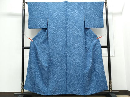 平和屋着物●上質な小紋　霞文　正絹　逸品　CABH3699th