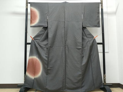 平和屋着物●訪問着　丸文　暈し染め　正絹　逸品　CABH3702th