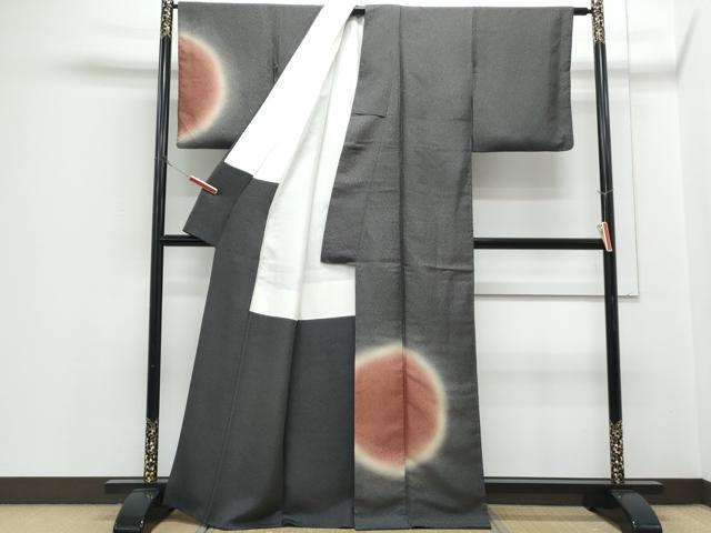 平和屋着物●訪問着　丸文　暈し染め　正絹　逸品　CABH3702th