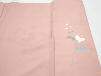 平和屋着物●訪問着　友禅　作家物　草花文　暈し染め　正絹　逸品　CABH3704th