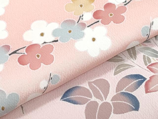 平和屋着物●訪問着　友禅　作家物　籬草花文　暈し染め　正絹　逸品　CABH3710th