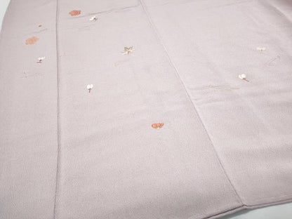 平和屋着物●訪問着　総刺繍　吹き寄せ文　金糸　鬼しぼ縮緬　正絹　逸品　CABH3721th