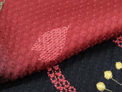 平和屋着物●豪華振袖　絞り　刺繍　鳳凰舞花文　暈し染め　金糸　正絹　逸品　CABH3731th