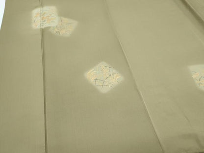 平和屋着物●訪問着　色紙重ね草花文　暈し染め　正絹　逸品　CABH3735th