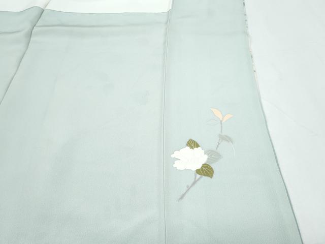 平和屋着物●訪問着　友禅　作家物　枝花文　暈し染め　正絹　逸品　CABH3736th