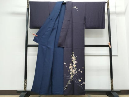 平和屋着物●訪問着　草花文　やまと誂製　正絹　逸品　CABH3738th