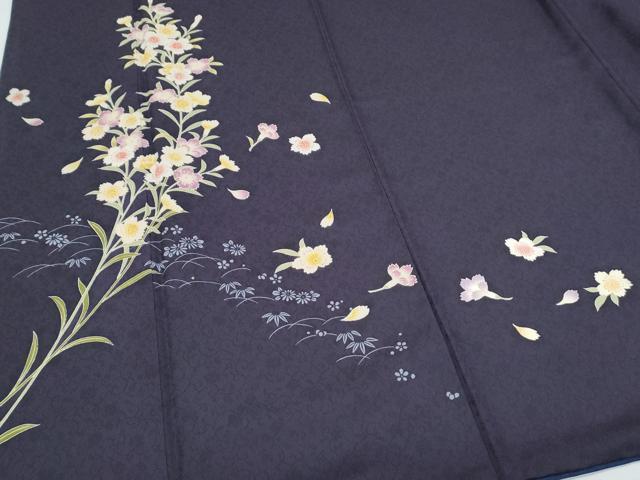 平和屋着物●訪問着　草花文　やまと誂製　正絹　逸品　CABH3738th