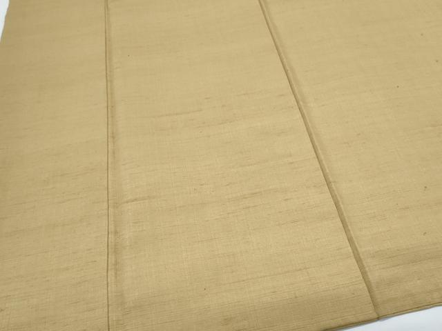 平和屋着物●上質な色無地　飴色　正絹　逸品　CABH3743th