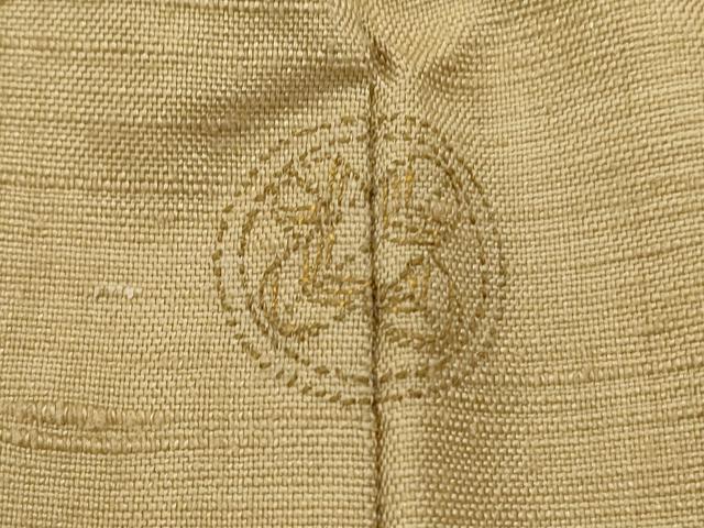 平和屋着物●上質な色無地　飴色　正絹　逸品　CABH3743th