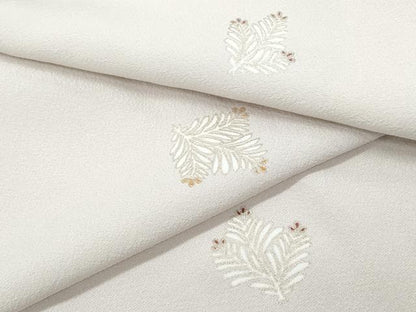 平和屋着物●上質な小紋　松葉文　金彩　正絹　逸品　CABH3747th