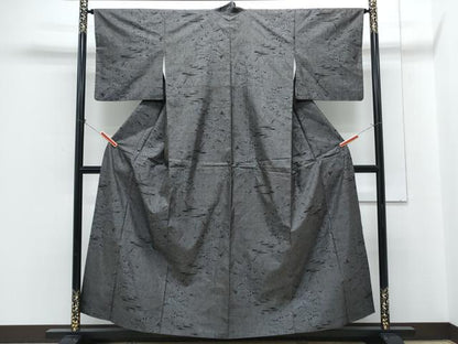 平和屋着物●本場大島　9マルキ　風景文　正絹　逸品　CABH3748th
