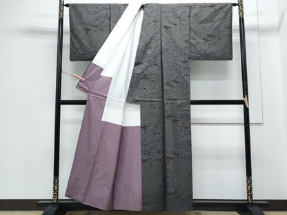 平和屋着物●本場大島　9マルキ　風景文　正絹　逸品　CABH3748th