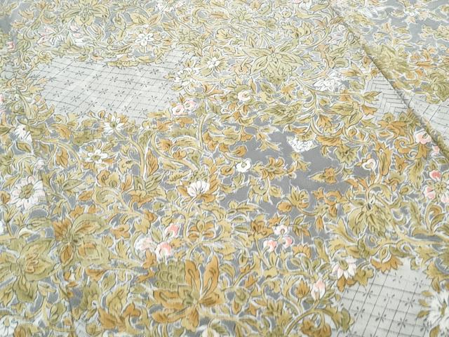 平和屋着物●訪問着　更紗花唐草文　暈し染め　正絹　逸品　CABH3751th