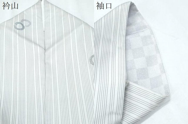 平和屋着物●上質なお召　丸間道　正絹　逸品　CABH3756th