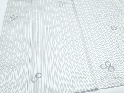 平和屋着物●上質なお召　丸間道　正絹　逸品　CABH3756th