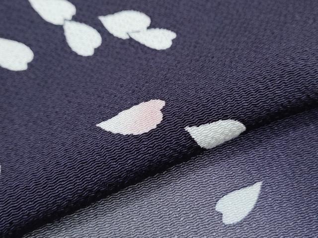平和屋着物●訪問着　舞花びら　暈し染め　鬼しぼ縮緬　正絹　逸品　CABH3763th