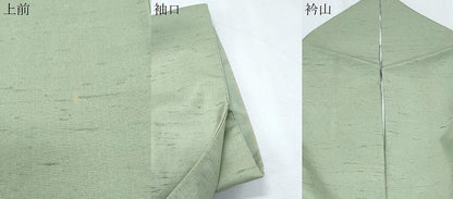 平和屋着物●本加賀友禅　岡本幸治監修　白山紬　色無地　夏虫色　正絹　逸品　CABH3764th