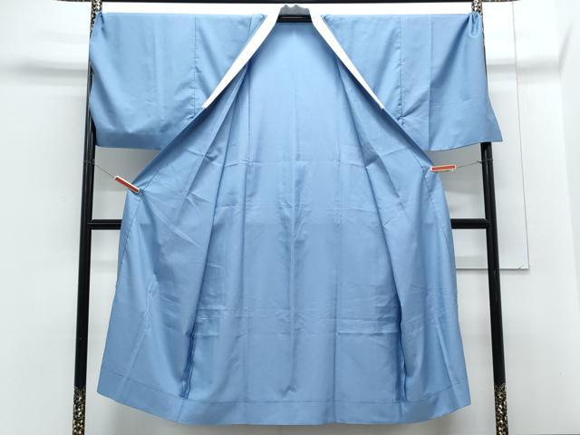 平和屋着物●男性　長襦袢　無双仕立て　青藤色　洗える着物　CABH3767th