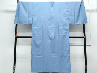 平和屋着物●男性　長襦袢　無双仕立て　青藤色　洗える着物　CABH3767th