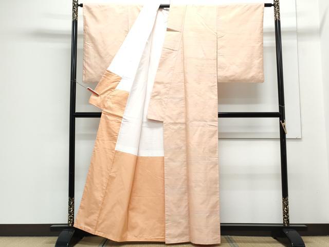 平和屋着物●紅花紬　米沢　紅花の里　長井伝統工芸織元　証紙付き　正絹　逸品　CABH3768th