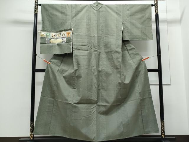 平和屋着物●本場真綿結城紬　100亀甲　吉祥文　証紙付き　正絹　逸品　CABH3774th