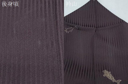 平和屋着物●上質な小紋　鯉　正絹　逸品　CABH3782th