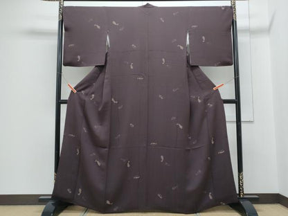 平和屋着物●上質な小紋　鯉　正絹　逸品　CABH3782th