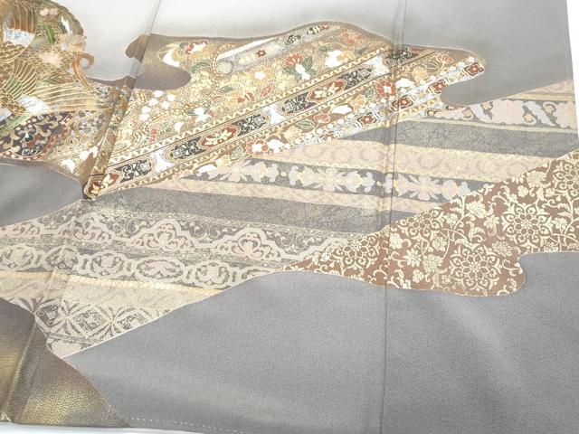 平和屋着物●豪華色留袖　作家物　鳳凰花文　暈し染め　金銀彩　正絹　逸品　CABH3788th