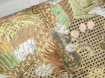平和屋着物●豪華色留袖　作家物　鳳凰花文　暈し染め　金銀彩　正絹　逸品　CABH3788th
