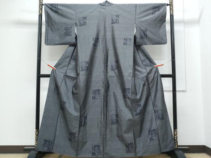平和屋着物●本場大島紬　壁画紋様　正絹　逸品　CABH3790th