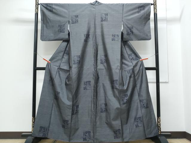 平和屋着物●本場大島紬　壁画紋様　正絹　逸品　CABH3790th