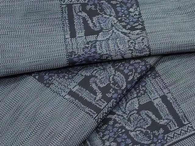 平和屋着物●本場大島紬　壁画紋様　正絹　逸品　CABH3790th