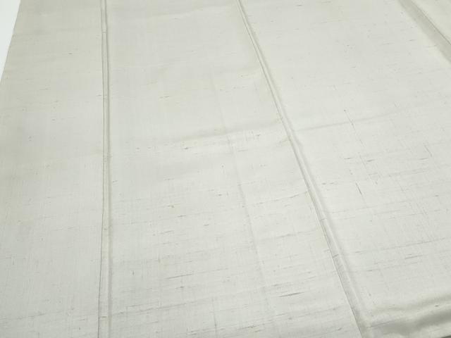 平和屋着物●上質な紬　色無地　灰黄緑色　正絹　逸品　CABH3791th