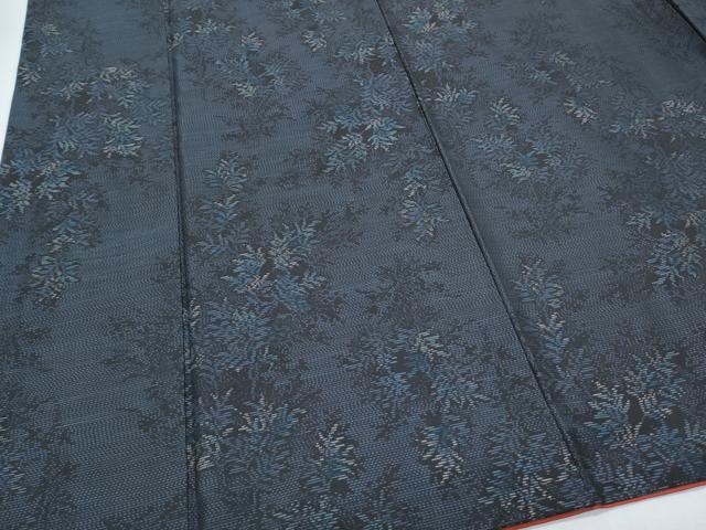 平和屋着物●本場大島紬　草葉文　さが美扱い　正絹　逸品　CABH3794th