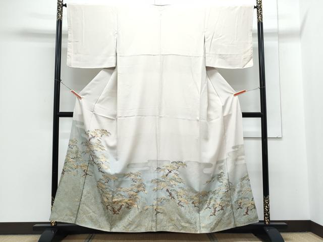 平和屋着物●豪華色留袖　枝松文　暈し染め　金彩　正絹　逸品　CABH3797th