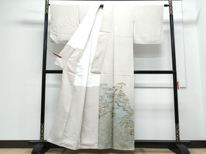 平和屋着物●豪華色留袖　枝松文　暈し染め　金彩　正絹　逸品　CABH3797th