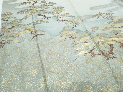 平和屋着物●豪華色留袖　枝松文　暈し染め　金彩　正絹　逸品　CABH3797th