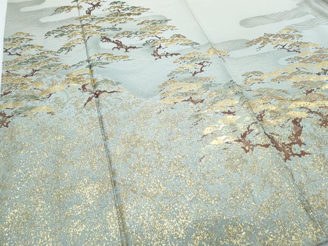 平和屋着物●豪華色留袖　枝松文　暈し染め　金彩　正絹　逸品　CABH3797th