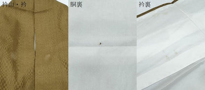 平和屋着物●山下八百子　本場黄八丈　市松綾織　格子文　正絹　逸品　CABH3803th