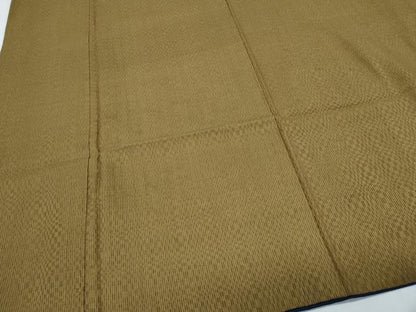 平和屋着物●山下八百子　本場黄八丈　市松綾織　格子文　正絹　逸品　CABH3803th