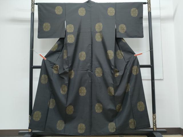 平和屋着物●本場大島紬　地空　吉祥花文　ほてい屋扱い　正絹　逸品　CABH3805th