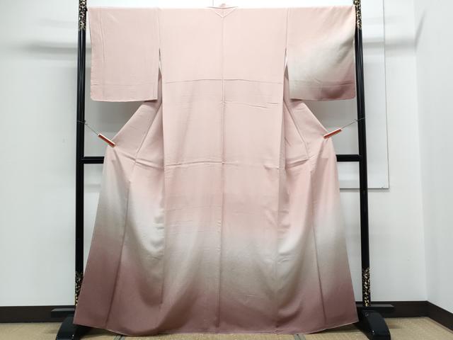 平和屋着物●訪問着　霞文　暈し染め　正絹　逸品　CABH3809th