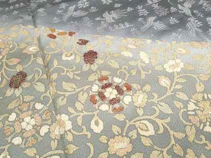 平和屋着物●訪問着　刺繍　鳳凰花唐草文　暈し染め　金彩　正絹　逸品　CABH3810th