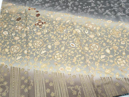 平和屋着物●訪問着　刺繍　鳳凰花唐草文　暈し染め　金彩　正絹　逸品　CABH3810th