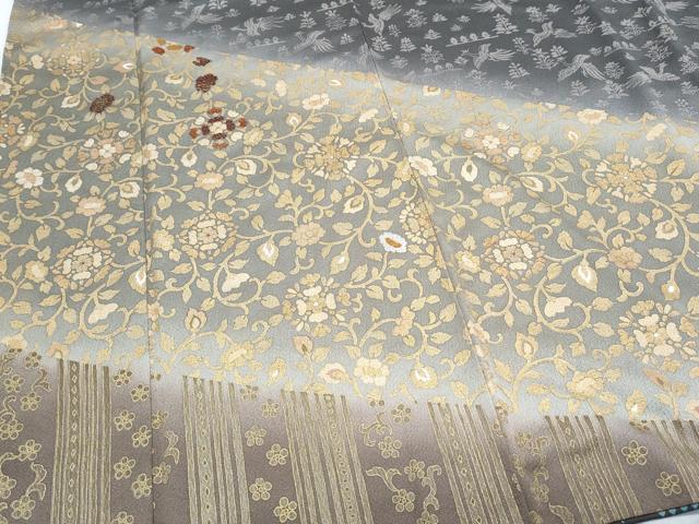 平和屋着物●訪問着　刺繍　鳳凰花唐草文　暈し染め　金彩　正絹　逸品　CABH3810th