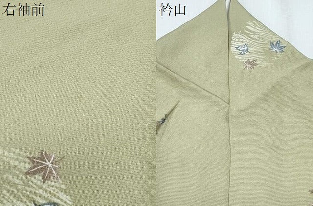 平和屋着物●上質な小紋　吹き寄せ文　正絹　逸品　CABH3813th